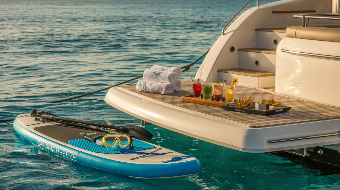 Yacht comparison in Nassau showing older vs. modern charter options